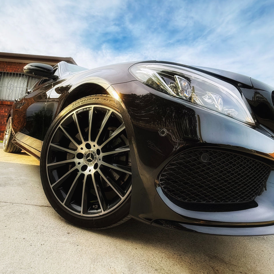 Blue paint correction — After